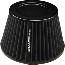 Spectre Universal Clamp-On Air Filter: High Performance, Washable Filter: Round Tapered; 4 in (102 mm) Flange ID; 5.219 in (133 mm) Height; 6.813 in (173 mm) Base; 4.719 in (120 mm) Top, SPE-HPR9615K
