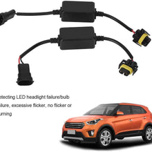 Acouto H8/H9/H11 LED Headlight Decoder Flash Error Eliminator Cancel DC 12V-14V