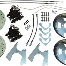 Inline Tube Compatible with 1967-1981 F X Staggered Rear End Axle Disc Brake Conversion Kit 10/12 Bolt Cross Dri