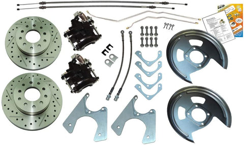 Inline Tube Compatible with 1967-1981 F X Staggered Rear End Axle Disc Brake Conversion Kit 10/12 Bolt Cross Dri