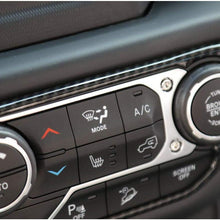 RT-TCZ Carbon Fiber Center Control Air Conditioner Switch Cover Trim Frame for 2018-2020 Jeep Wrangler JL JLU