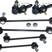 DLZ 6 Pcs Suspension Kit-2 Front Lower Ball Joint 2 Front 2 Rear Sway Bar Compatible with Toyota Camry Lexus ES300 1997-2001, Lexus RX300 FWD Toyota Solara 1999-2003, Toyota Avalon 1997-2004 K90312