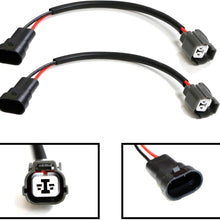 iJDMTOY (2) 9005/9006 Retrofit Adapters/Power Cord Wires For Acura Honda Mitsubishi Mazda OEM HID Xenon Ballast Units