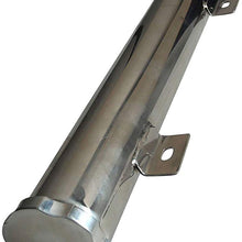 BLACKHORSE-RACING 3" X 9" Radiator Coolant Overflow Puke Tank Polished Stainless Steel 32OZ