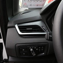 Car ABS Chrome Side Air Conditioning Vent Outlet Frame Trim Air Conditioning Vent Cover Trim Fit for Auto 2 Series F45 F46 2015 2016 2017