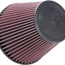K&N Universal Clamp-On Air Filter: High Performance, Premium, Washable, Replacement Filter: Flange Diameter: 6 In, Filter Height: 6 In, Flange Length: 0.625 In, Shape: Round Tapered, RU-1048