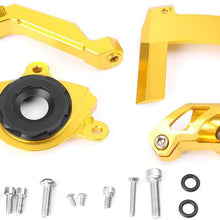 Mallofusa Motorcycle Stabilizer Steering Damper Bracket Mount Holder Kit Compatible for Kawasaki Z1000 2015 2016 2017 Green
