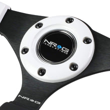 NRG Innovations RST-001WT Reinforced Steering Wheel (320mm Sport Steering Wheelwith White Trim)