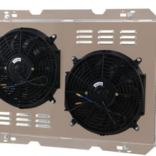 CoolingCare 3 Row Aluminum Radiator + 2X12" Fans w/Shroud for 1983-1997 Ford F150 F250 F350 & Bronco