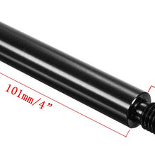 Pursuestar 4 Inch Black Aluminum Shift Knob Extender Extension + Adapter for 5 6 Speed Manual Gear Shifter Lever 12X1.25