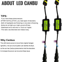 AnyCar Led Headlight Decoder 9005 9006 9012 Canbus Resistor Anti-flicker Harness Headlight Bulb Decoder for Jeep Wrangler/Srt8/Civic/Rav4/Highlander/CRZ