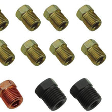 Brake Line Fittings Set for 3/16 Tube Inverted Flares Tube Nuts Kit 45 Flare SAE (L-3-6)