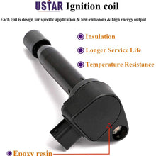 USTAR Ignition Coils 6 Pack for Honda Accord Odyssey Acura CL RL TL Engine V6 3.0 3.2 3.5 Replaces 30520-P8E-A01