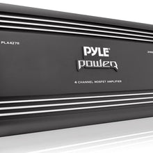 2 Channel Car Stereo Amplifier - 4000W Dual Channel Bridgeable High Power MOSFET Audio Sound Auto Small Speaker Amp Box w/ Crossover, Bass Boost Control, Silver Plated RCA Input Output - Pyle PLA2678