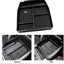 Lyon cover Center Console Armrest Insert Organizer ABS Tray Storage Box Container with USB Hole for Ford F150 2015 2016 2017 2018 2019 | Warranty 1 Years |