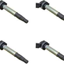 Rlfearl 4Pcs Ignition Coils Compatible with Toyata Corolla Prius Matrix V CT200H XD 1.8L L4 UF-596 UF-619 C1714 90919-02252 90919-02258