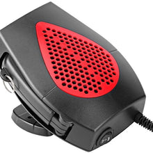 Dingln 24V Car Vehicle Portable Heating Fan Heater Defroster Demister Practical Accessory(Gray Black)