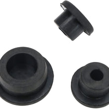 buyinhouse 3pc for Wrangler JK 2007-2018, Black Tailgate Durable Rubber Plugs Set, Tramp Stamp Tire Carrier Delete Removable Snug Rubber