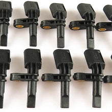 RQBHD 10Pcs Front Right ABS Wheel Speed Sensor WHT003856 WHT 003 856 for EOS Passat B6 B7 Golf MK5 MK6 A3 TT Seat Toledo