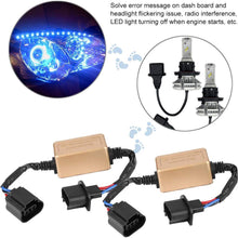 Hlyjoon Car Error Free Decoder 2pcs H13 9008 LED Headlight Decoder Device Anti-Flicker Resistors Error Canceller Car Vehicles LED Headlight Decoder