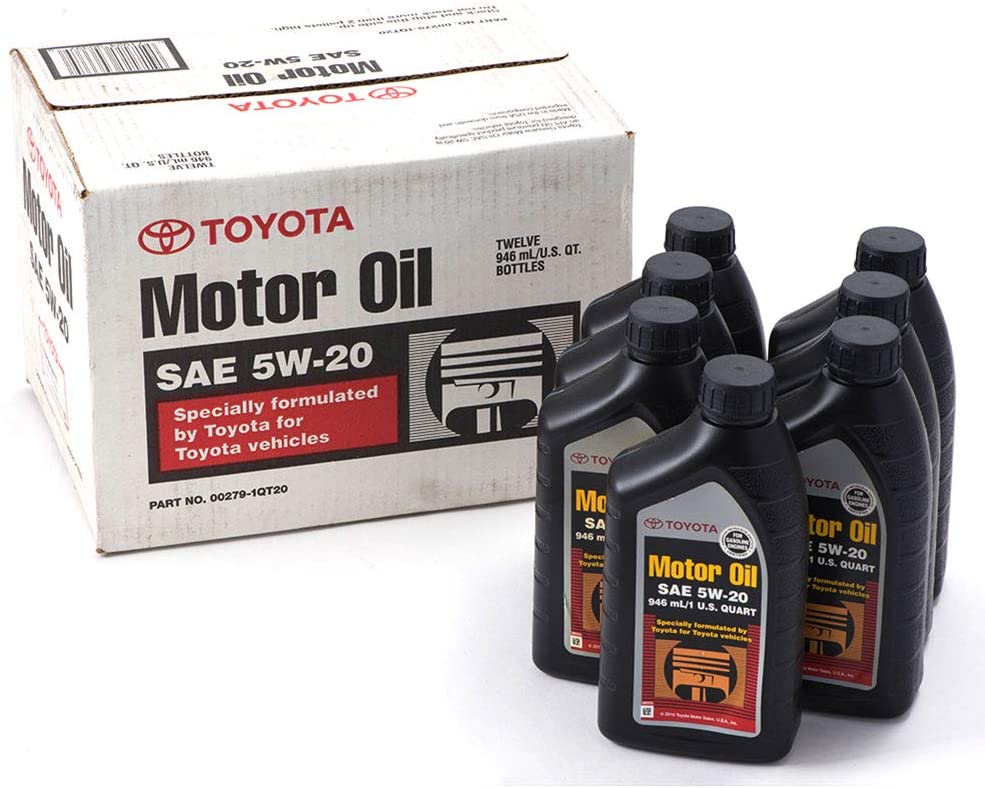 GENUINE TOYOTA LEXUS OEM 5W20 SYNTHETIC MOTOR ENGINE OIL - 7 QUARTS 00279-1QT20