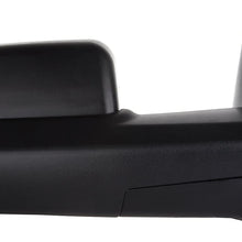 QUALINSIST Tow Mirrors Fit for 2009-2010 Dodge Ram 1500 2011-2016 Ram 1500 2500 3500 Towing Mirrors With Power Adjusted Heated Turn Signal Puddle Light Black Housing 2PCS LH and RH Side