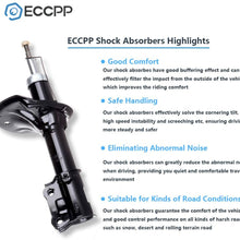 Shocks and Struts,ECCPP Front Rear Shock Absorbers Strut Kits Compatible with 2000 2001 2002 2003 2004 2005 2006 Hyundai Elantra 333206 333205 333501 333500