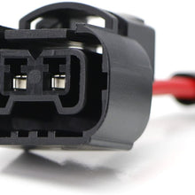 iJDMTOY (2) H11 H8 (Male) To 5202 2504 (Female) Pigtail Sockets Wires Compatible With Fog Lamps Retrofit or Conversion