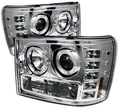 Spyder Auto GMC Sierra 1500/2500/3500, GMC Sierra Denali Black Halogen Projector Headlight