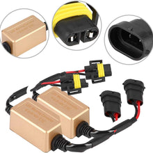 Hlyjoon Car Error Free Decoder 2pcs C16 H8 H9 H11 LED Canbus Headlight Decoder Device Anti-Flicker Resistors Error Canceller Car Vehicles LED Headlight Decoder