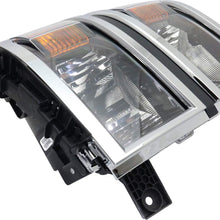Headlight Assembly Compatible with 2014-2015 Chevrolet Silverado Halogen WT/LT Models Passenger Side