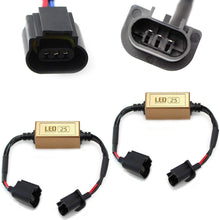 iJDMTOY (2) H13 9008 LED Headlight Canbus Error Free Anti Flicker Resistor Canceller Decoders (Plug-In-Play)