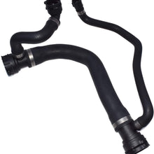 WOLFIGO 2 Pcs Upper Lower Coolant Radiator Water Pump Hose Pipe For BMW E60 E63 E64 545i 645Ci 2004 2005 17127519248 17127508011