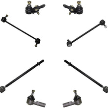 Detroit Axle - Front Inner Outer Tie Rods + Sway Bar Links + Lower Ball Joints Replacement for Lexus ES300 Toyota Avalon Camry Solara - 8pc Set