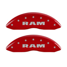 MGP Caliper Covers 55001SRMHRD Caliper Cover with Red Powder Coat Finish, (Set of 4)