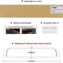 VIPMOTOZ Third Brake Light Gasket Seal Replacement Foam For 2014-2018 Chevy Silverado GMC Sierra 1500 2500HD 3500HD Pickup Truck, Upgrade 4mm Thickness, Double Side Ultra Strong Adhesive