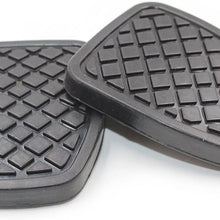 KOAUTO 2Pcs Brake & Clutch Pedal Pad Rubber Cover for Subaru Forester MT 36015GA111