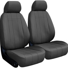 SHEAR COMFORT Front Seats: ShearComfort Custom Imitation Leather Seat Covers for Toyota Corolla (2020-2020) in Black w/Sandstone for Buckets w/Adjustable Headrests (LE Model)