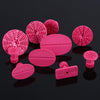 Cuque 10Pcs Repair Tools Paintless Dent Auto Car Body Repair Tool Kit Nylon Glue Puller Tabs Removal Tool Universal Red