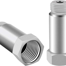 YANWEN 2PCS Defouler Straight M18 x 1.5 For O2 Oxygen Sensor Lambda Sensor Fitting Bung