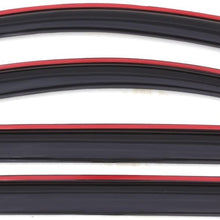 Auto Ventshade 194858 In-Channel Ventvisor Side Window Deflector, 4-Piece Set for 2004-2015 Nissan Titan Crew Cab