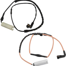 Bapmic 34356778037 Front + 34356778038 Rear Brake Pad Sensor Kit for BMW 7er E65 E66