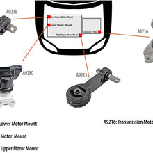 DNJ MMK1038 Complete Engine Motor & Transmission Mount Kit for 2006-2010 / Honda/Civic / 1.8L / 4PCS / Auto Trans.
