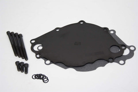 PRW 5293028 Black Water Pump Block-Off Plate for Small Block Ford 302-351W