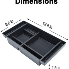 JKCOVER Center Console Organizer Tray Compatible with (2019-2020) Chevy Silverado 1500/GMC Sierra 1500 and 2020 Chevy Silverado/GMC Sierra 2500/3500 HD Accessories - Full Console w/Bucket Seats ONLY