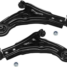 TUCAREST 2Pcs K620164 K620165 Left Right Front Lower Control Arm and Ball Joint Assembly Compatible Chevrolet Aveo Aveo5 Pontiac G3 Wave Wave5 Suzuki Swift+ Driver Passenger Side Suspension