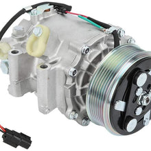 AC Compressor, A/C Clutch Air Condition Iron Compressor Replacement Fit for Honda Civic 1.8L 2006-2011 38810RNAA02
