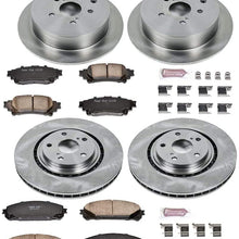 Power Stop KOE5828 Autospecialty Front and Rear Replacement Brake Kit-OE Brake Rotors & Ceramic Brake Pads