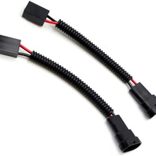 iJDMTOY (2) H11 (M) To H7 (F) Adapters Connectors Wires, Good For Headlight or Fog Lights Conversion or Retrofit, etc