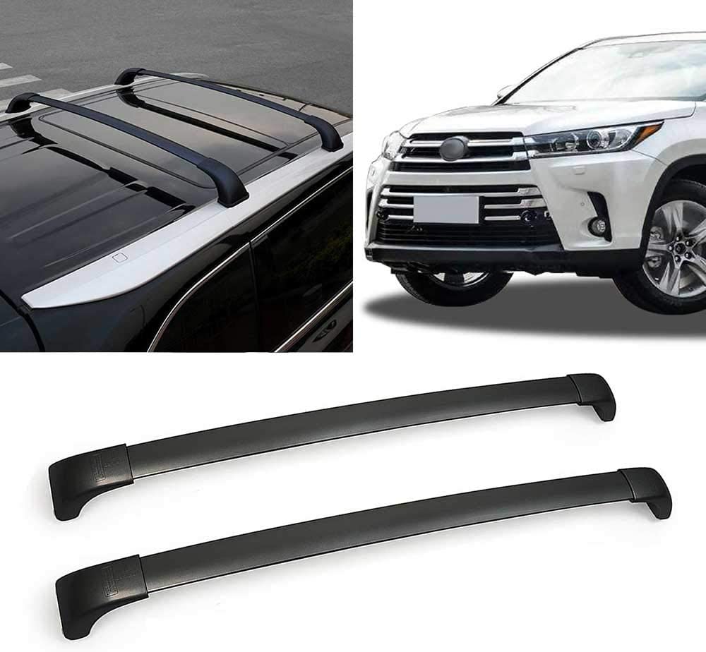 ROSY PIXEL Roof Rack Cross Bars 2014-2019 for Toyota Highlander Cargo Top Luggage Carrier